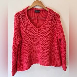 Wooden Ships Shirt Tail V Neck Oversized Sweater